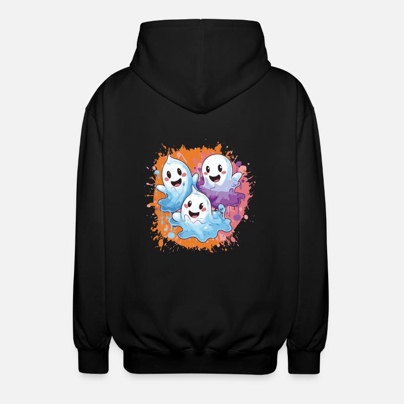 Ghost Team - Unisex Hooded Jacket - black