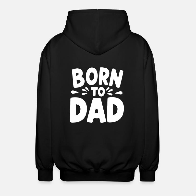Né de papa - Veste à capuche unisexe - noir