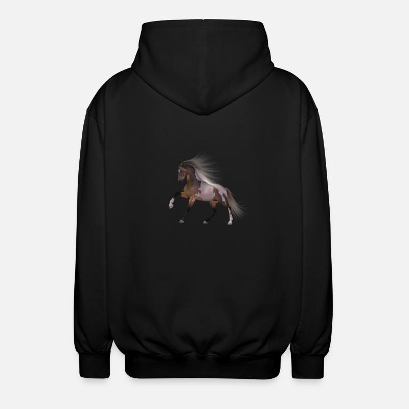 Pferd Geschenk Geschenkidee - Unisex Kapuzenjacke - Schwarz