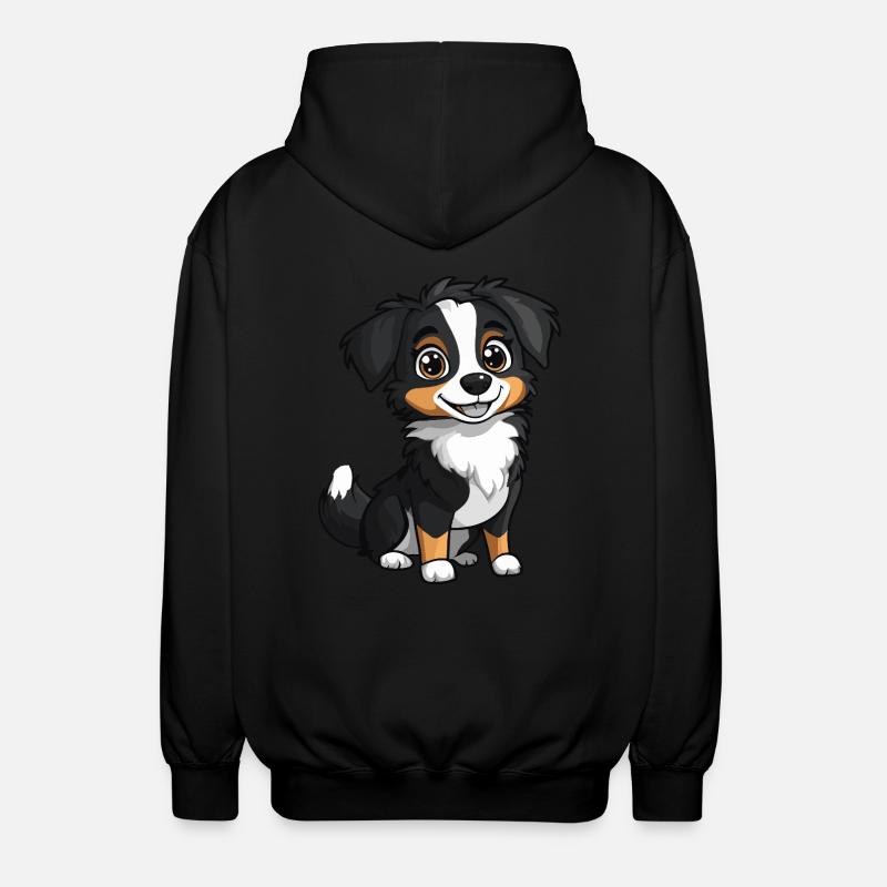 Berger Australien Chien Mignon - Veste à capuche unisexe - noir