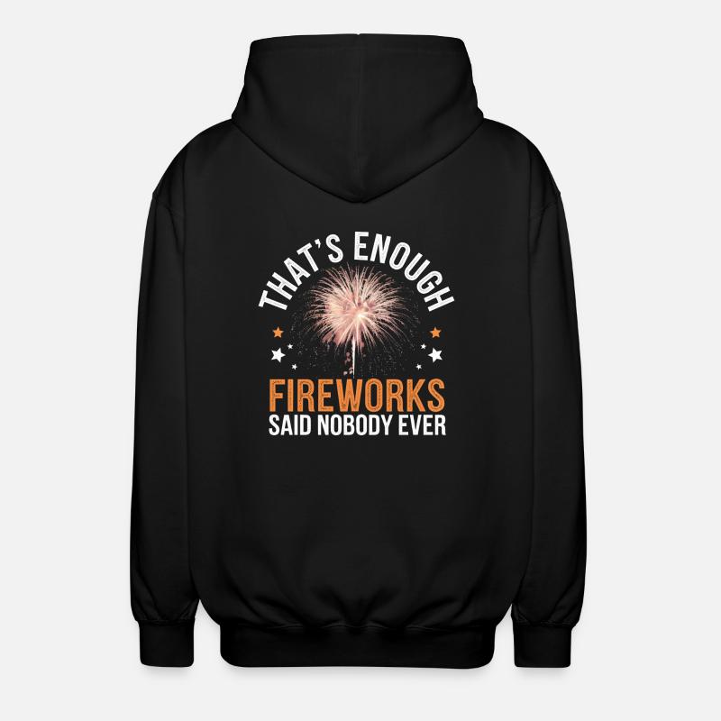 Pyrotechnics Fireworks Pyrotechnics - Unisex Hooded Jacket - black