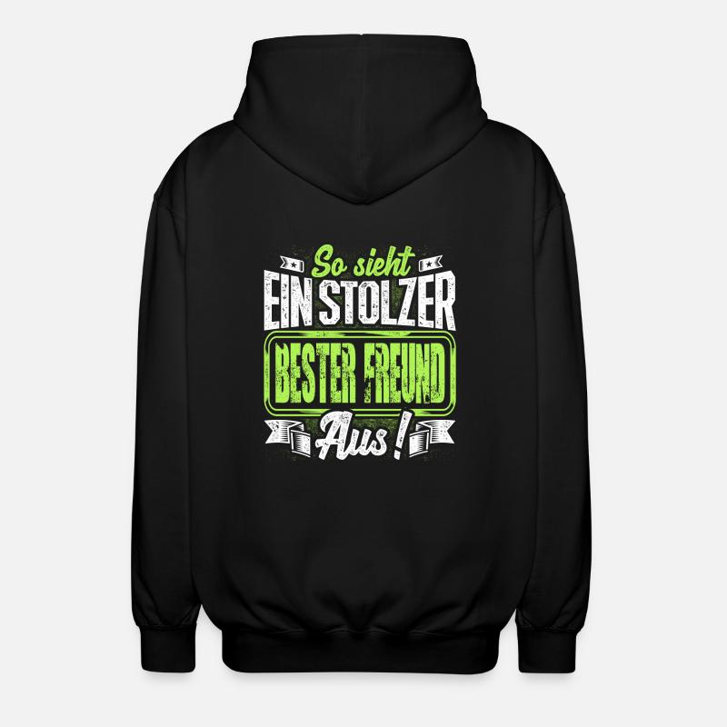 Bester Freund - stolz - Unisex Kapuzenjacke - Schwarz