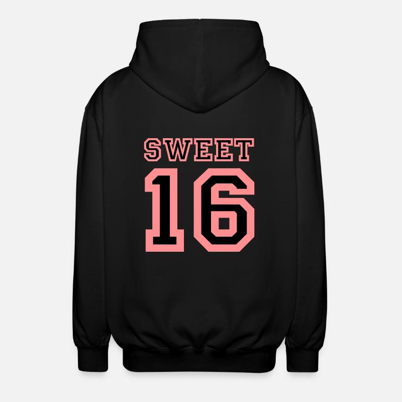 SWEET 16 - Unisex Kapuzenjacke - Schwarz