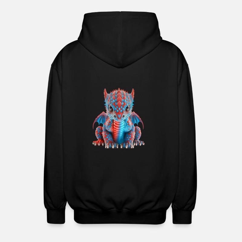 Bébé dragon - Veste à capuche unisexe - noir