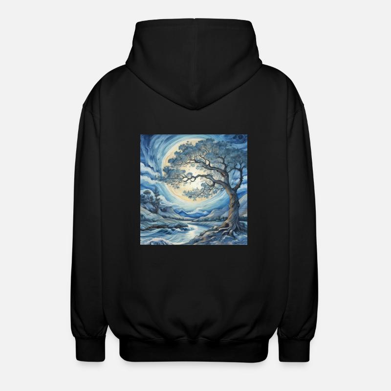 Yggdrasil – Baum des Lebens - Unisex Kapuzenjacke - Schwarz