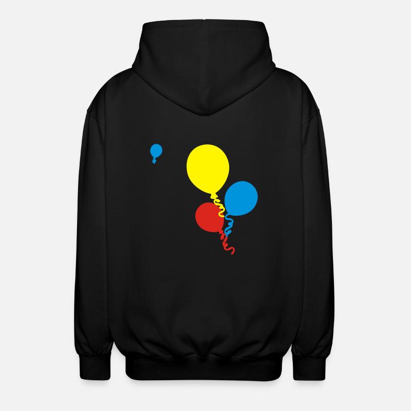 ballons - Unisex Kapuzenjacke - Schwarz