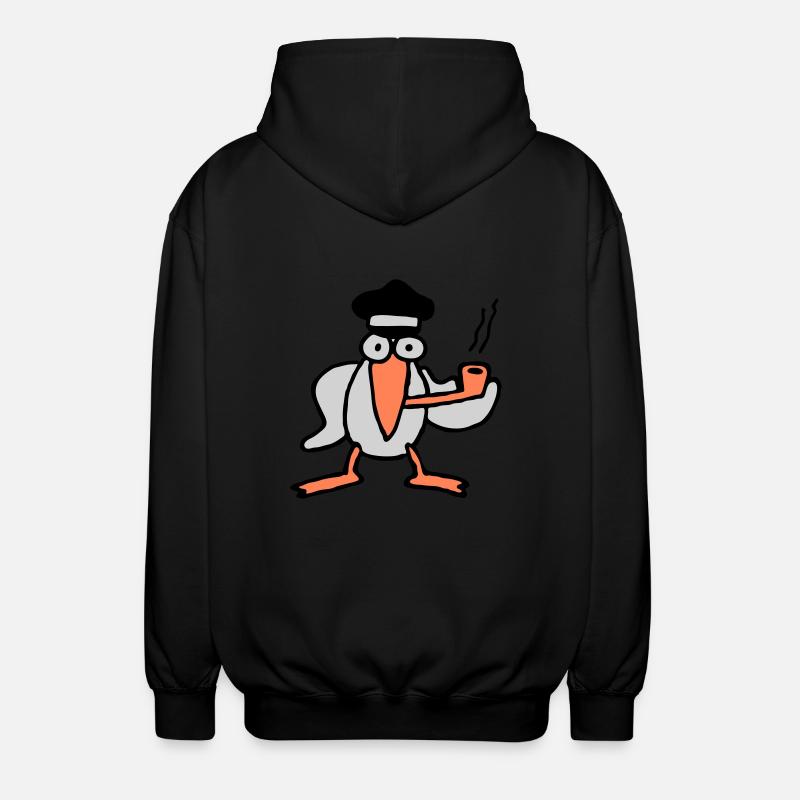 kapitaen_moewe - Veste à capuche unisexe - noir