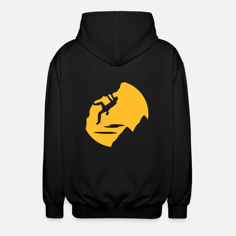 Klettern - Unisex Kapuzenjacke - Schwarz