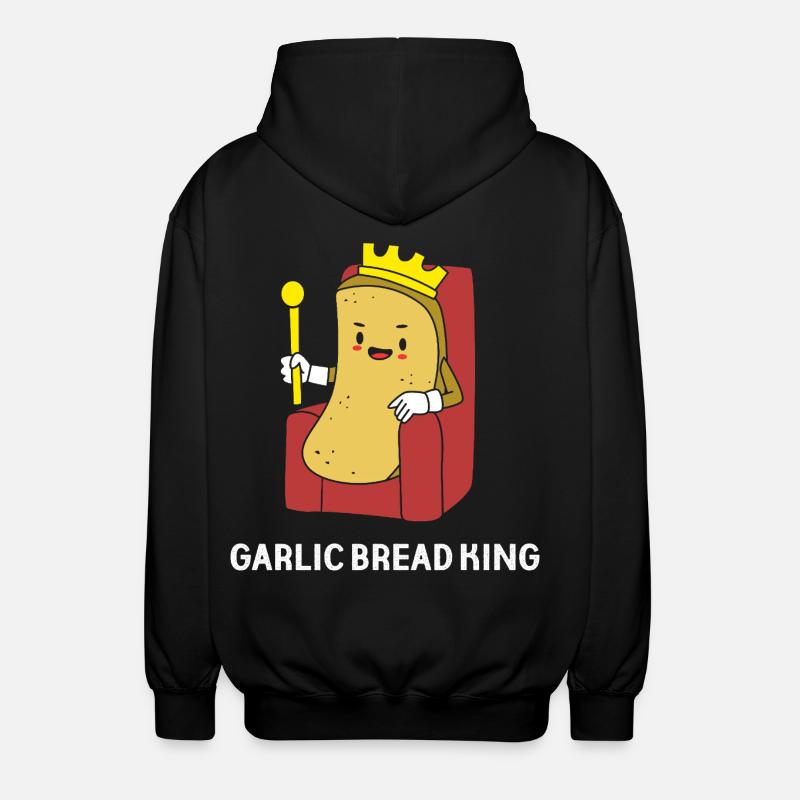 Knoblauch Brot - Unisex Kapuzenjacke - Schwarz