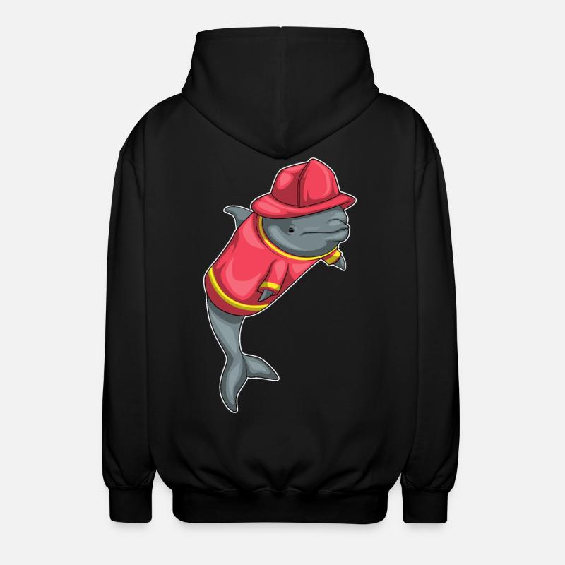 Pompiers de Delfin - Veste à capuche unisexe - noir