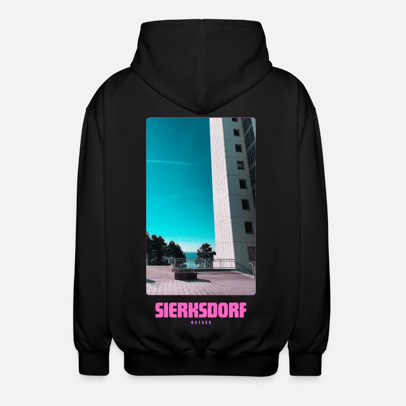 Sierksdorf _ Ostsee - Unisex Kapuzenjacke - Schwarz