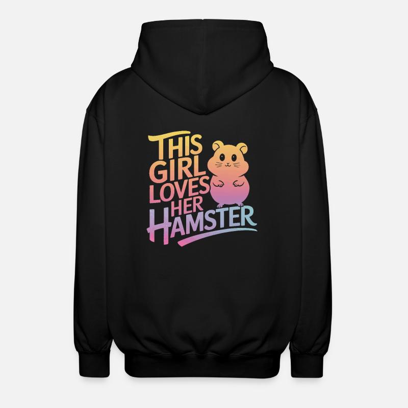 Hamster - Veste à capuche unisexe - noir