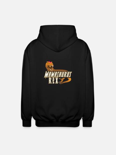 Mamasaurus Rex Mors Dag Moms Gave - Unisex hættejakke. - sort