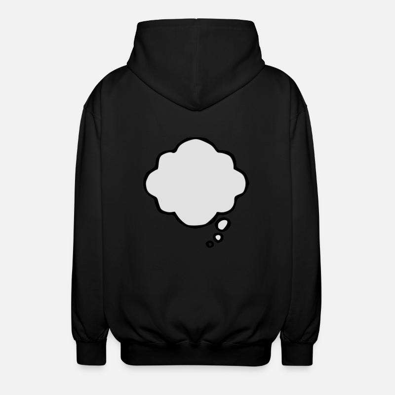 Thinking Bubble - Veste à capuche unisexe - noir