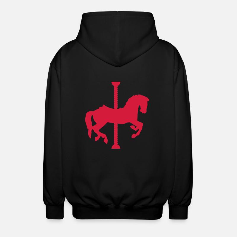 Karussell - Unisex Kapuzenjacke - Schwarz