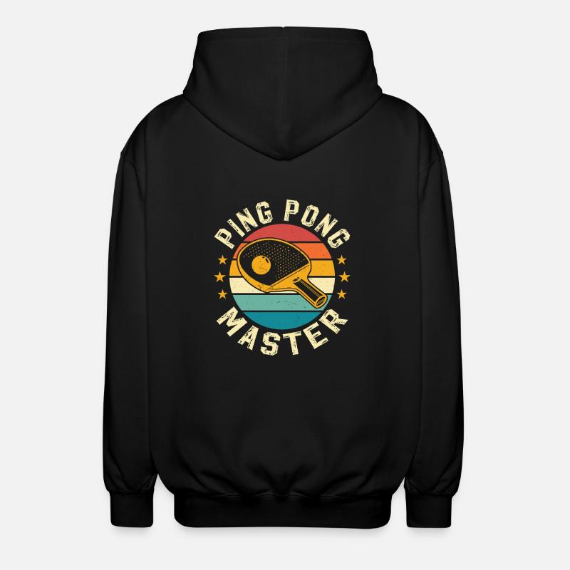 Ping Pong Master - Unisex Hooded Jacket - black