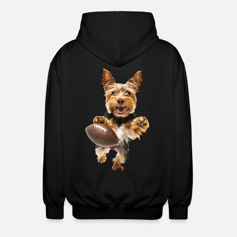 Yorkshire Terrier - Veste à capuche unisexe - noir