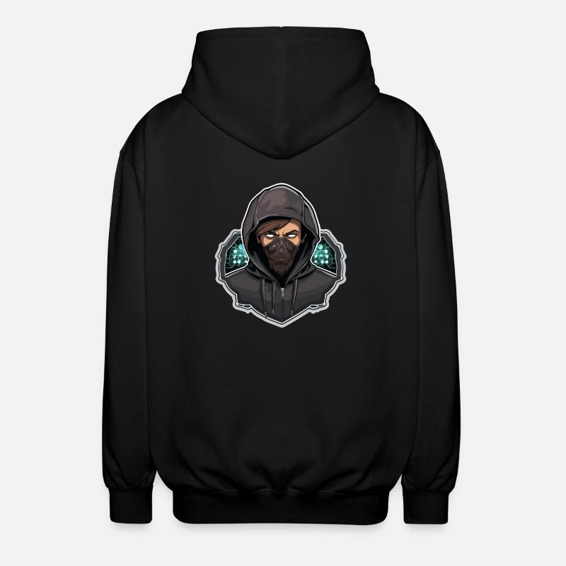 Hacker éthique - Illustration - Veste à capuche unisexe - noir