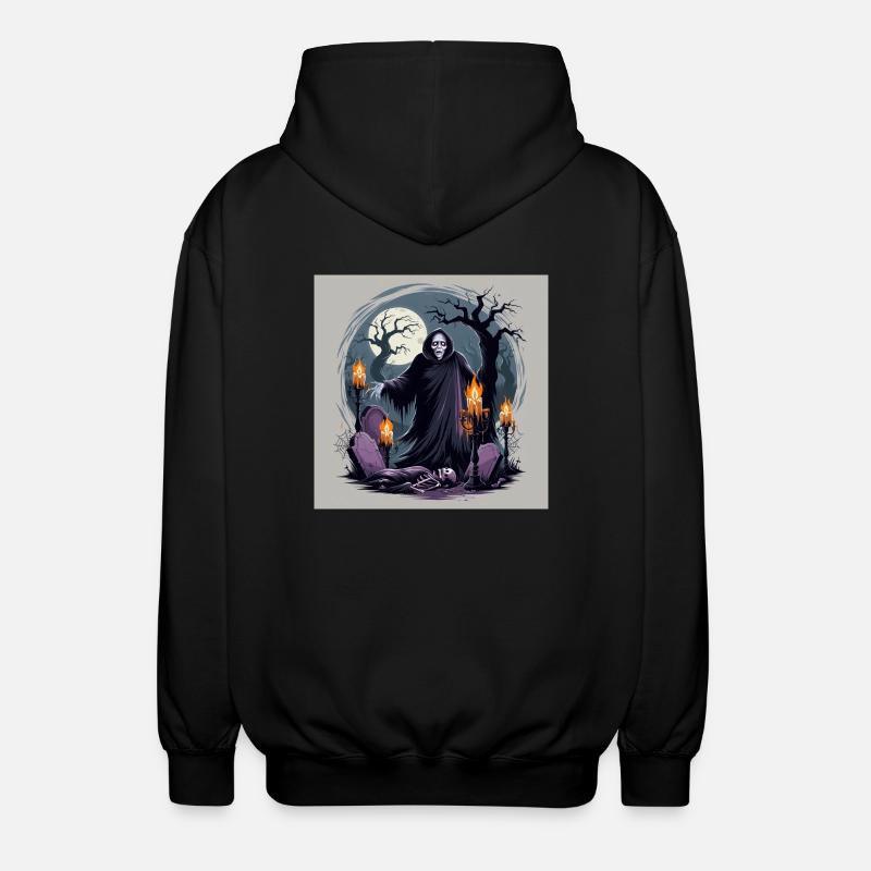Scary Ghost - Collection Halloween - Veste à capuche unisexe - noir