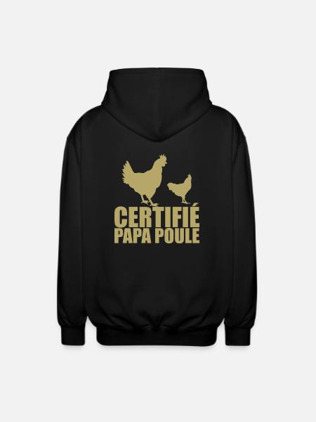 Best Dad | Certified Daddy Hen - Unisex Hooded Jacket - black