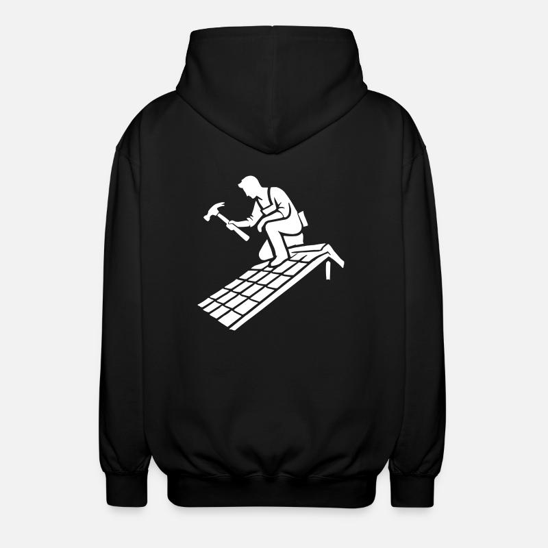 dachdecker - Unisex Kapuzenjacke - Schwarz