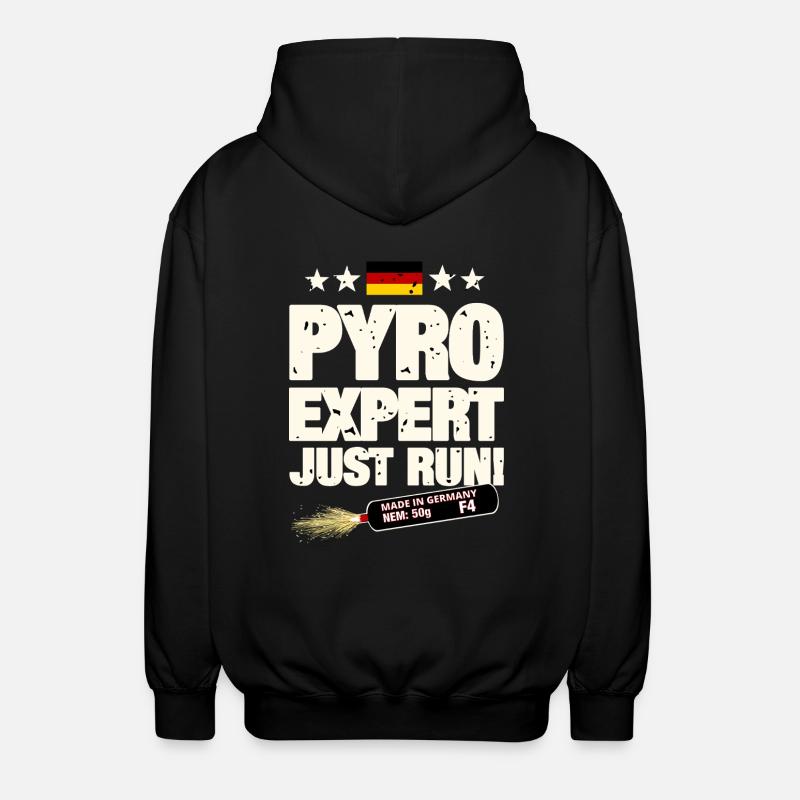 Pyrotechnics - Unisex Hooded Jacket - black