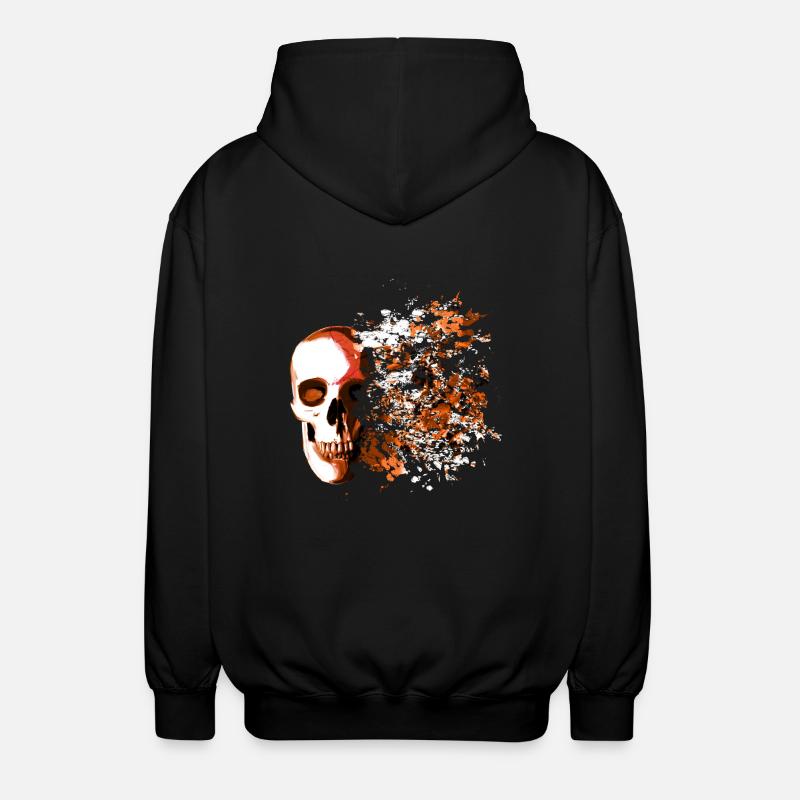 skull explosion - Veste à capuche unisexe - noir