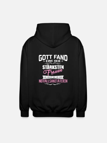 NOTFALLSANITÄTERIN - Unisex Kapuzenjacke - Schwarz