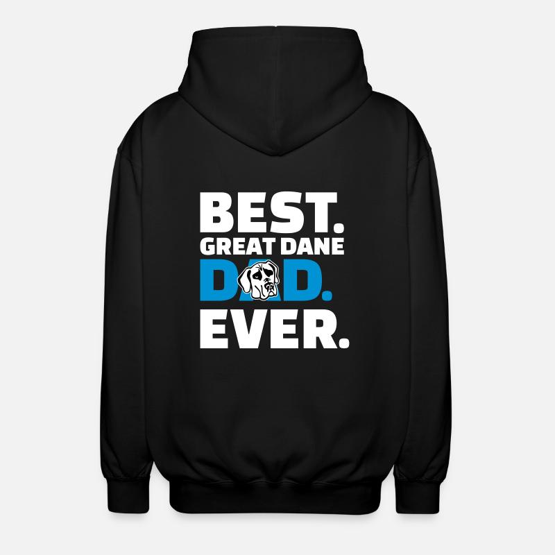 Dogge - Unisex Kapuzenjacke - Schwarz
