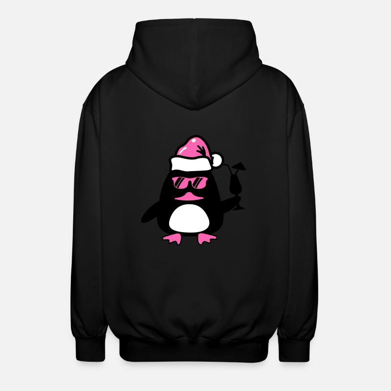Noël du canard de plage - Veste à capuche unisexe - noir