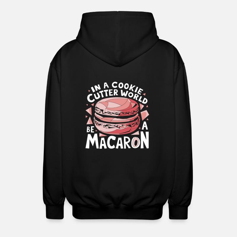 Soyez unique comme un macaron - Veste à capuche unisexe - noir