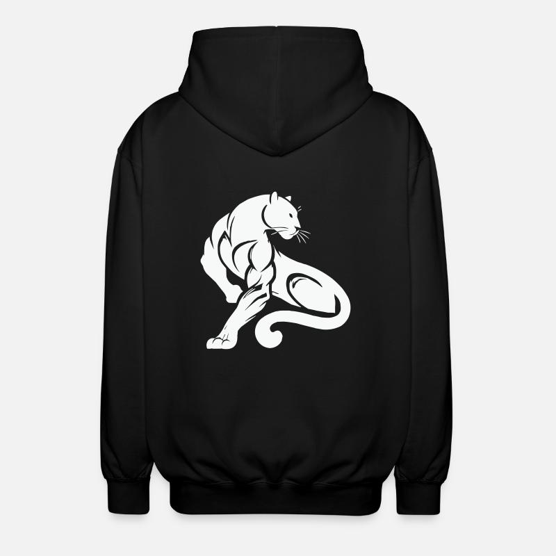 Panthère léopard - Veste à capuche unisexe - noir