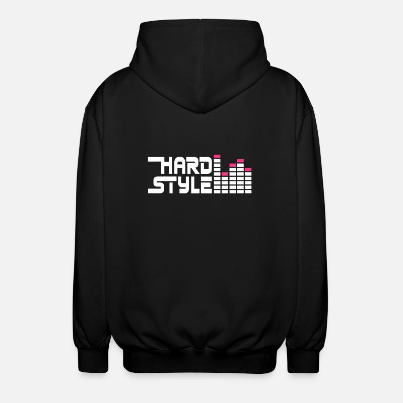 hard style hardstyle equalizer FR - Veste à capuche unisexe - noir