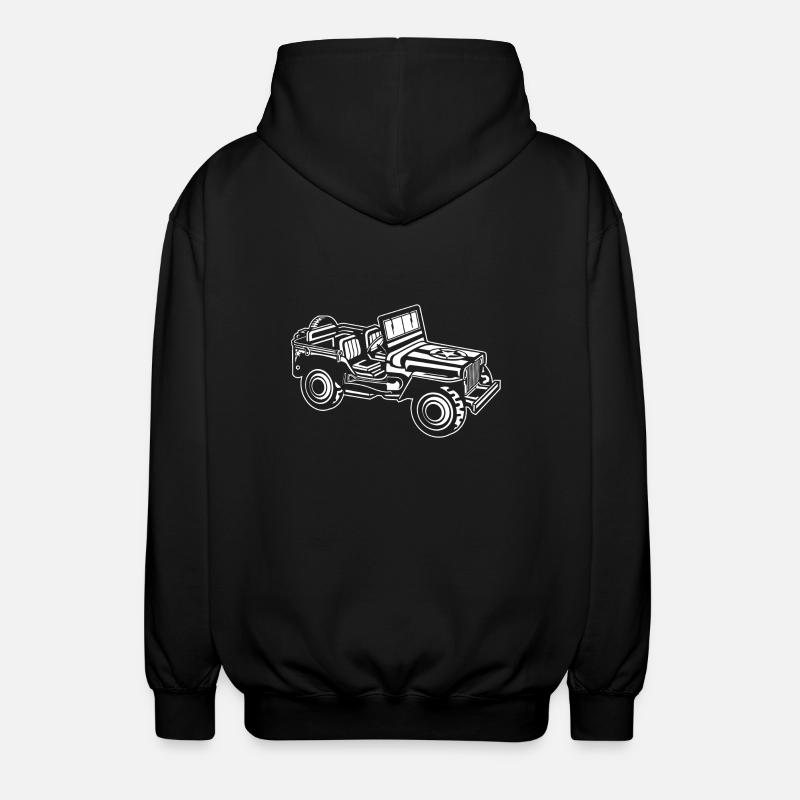 SUV / Jeep SUV 01_weiß - Veste à capuche unisexe - noir