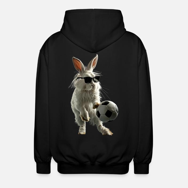 Rabbit - Unisex Hooded Jacket - black