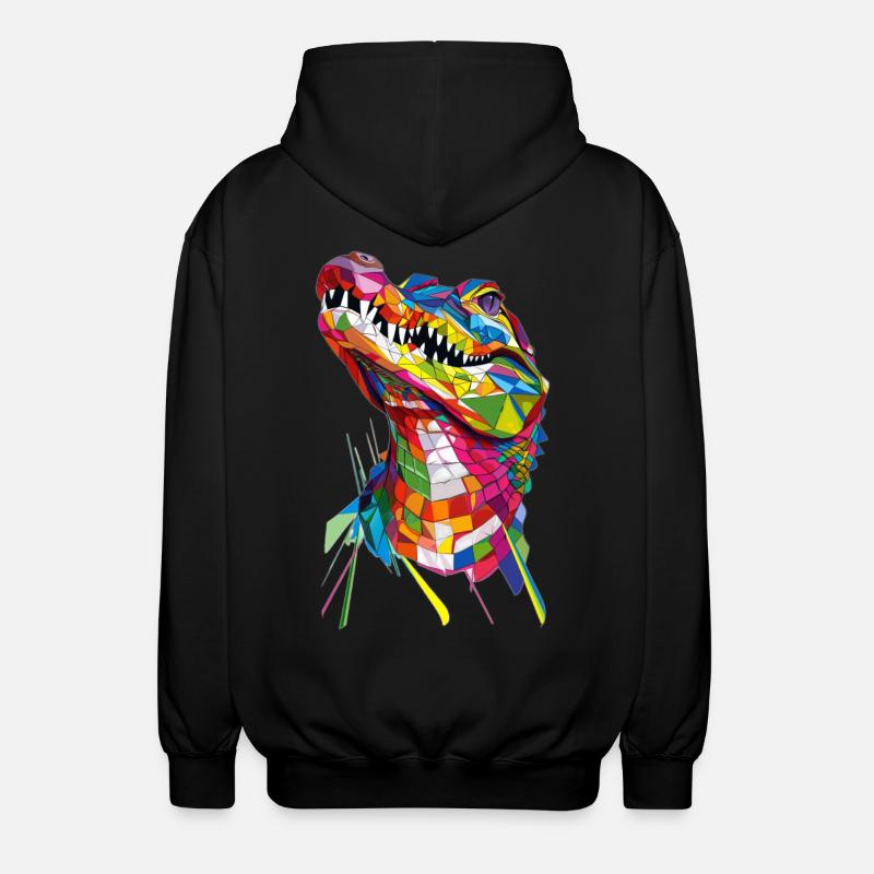 Crocodile - Veste à capuche unisexe - noir