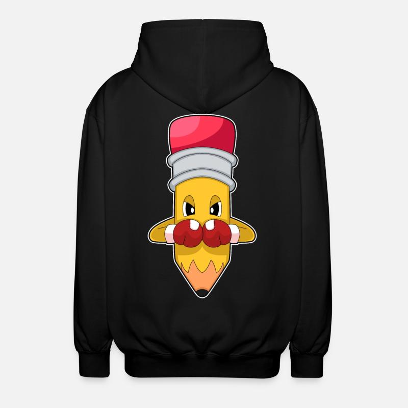 Bleistift Boxer Boxhandschuhe Boxen - Unisex Kapuzenjacke - Schwarz