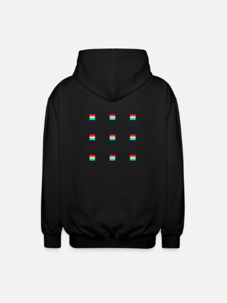 Pansexual Flags - Unisex Hooded Jacket - black