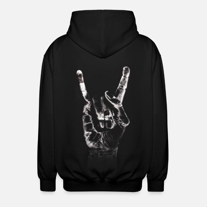 Rock and Roll - Veste à capuche unisexe - noir