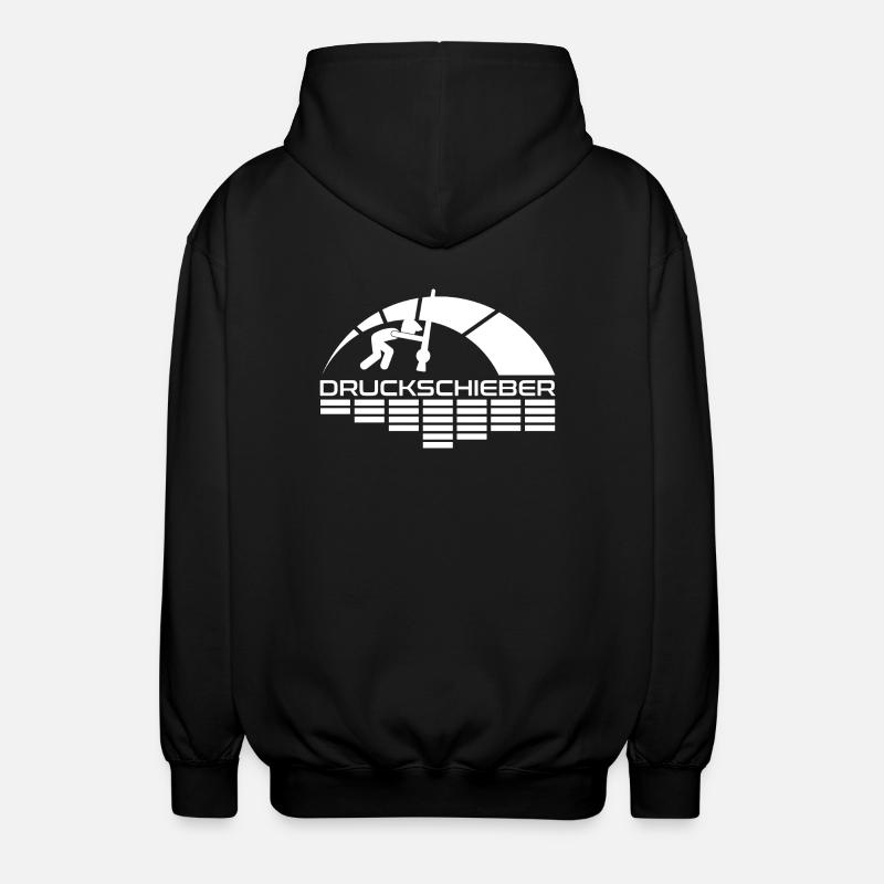 Druckschieber Arc Logo - Unisex Kapuzenjacke - Schwarz