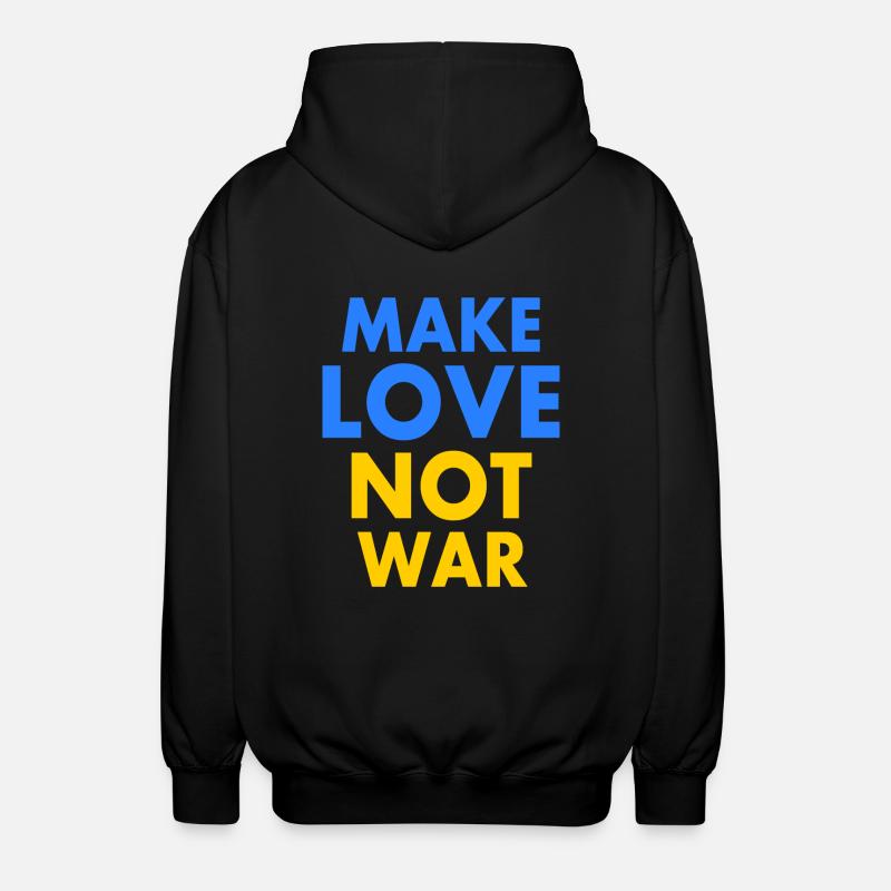 Make love not war - Veste à capuche unisexe - noir