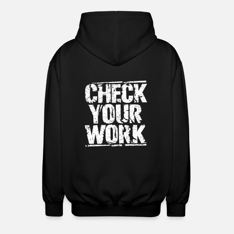 Mathelehrer Inspiration - Unisex Kapuzenjacke - Schwarz