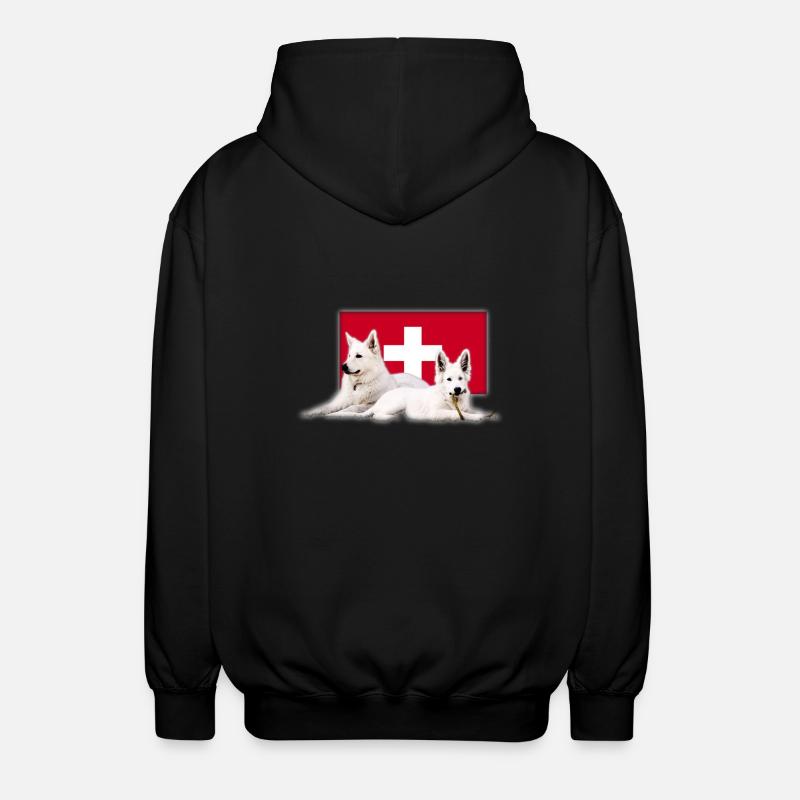 Schweizer Schäferhund - Unisex Kapuzenjacke - Schwarz