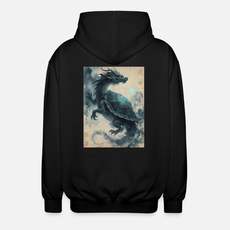 The Ancestral Shell: Xuangui – Stability - Unisex Hooded Jacket - black