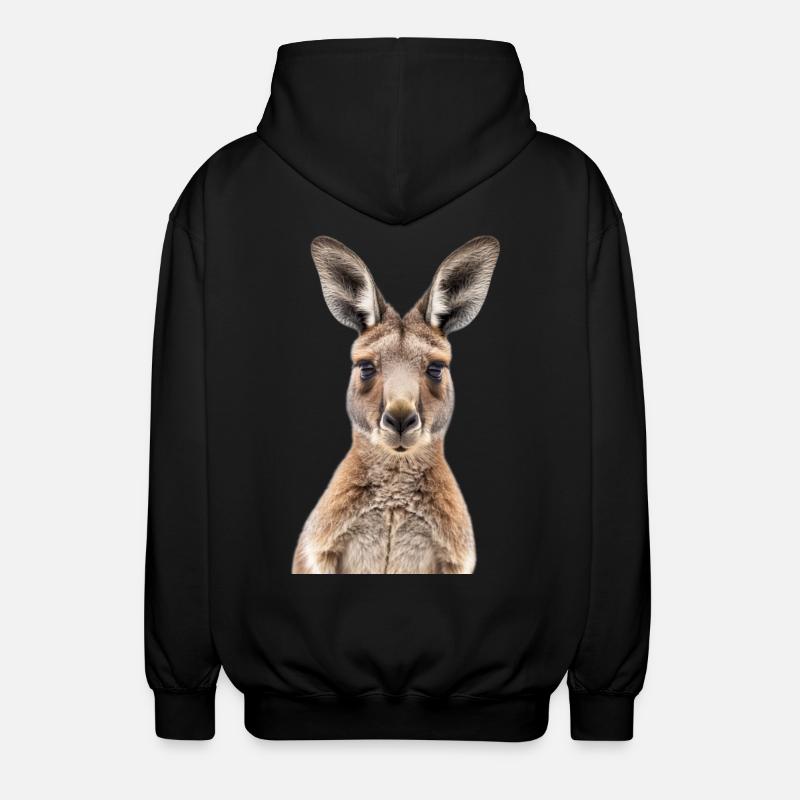 Känguru - Unisex Kapuzenjacke - Schwarz