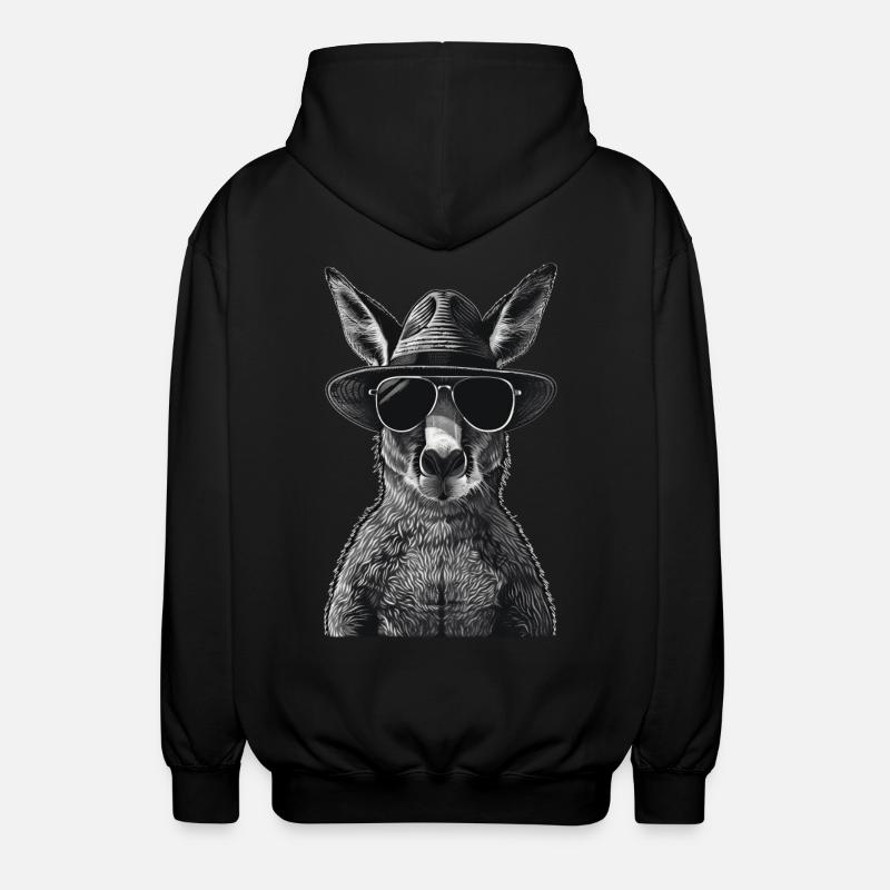 Kangaroo - Unisex Hooded Jacket - black