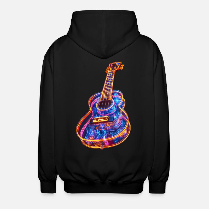 Ukulélé - Veste à capuche unisexe - noir