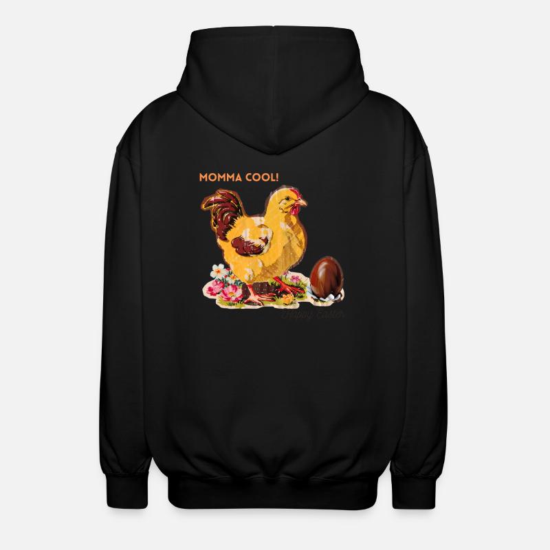 Easter Gift for Mom - Unisex Hooded Jacket - black