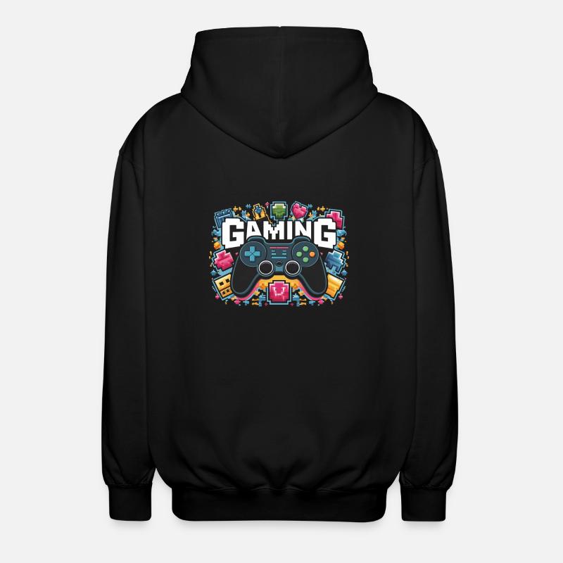 Gaming - Controller - Unisex Kapuzenjacke - Schwarz