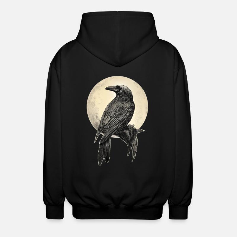 Rabe - Unisex Kapuzenjacke - Schwarz